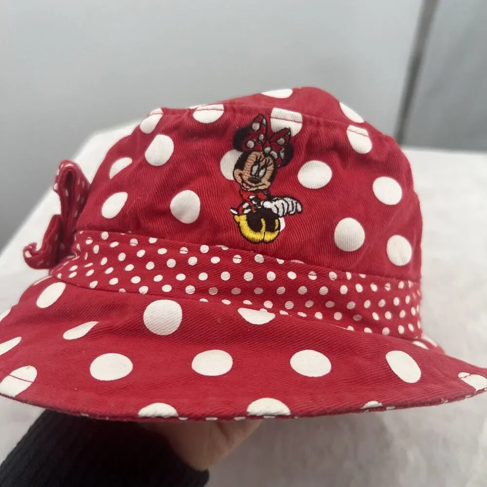Disney Parks Minnie Mouse Child Polka Dot Bucket Hat